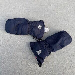 Hestra Gauntlet Mittens Navy Blue Black Size 6 Ski Snowboard